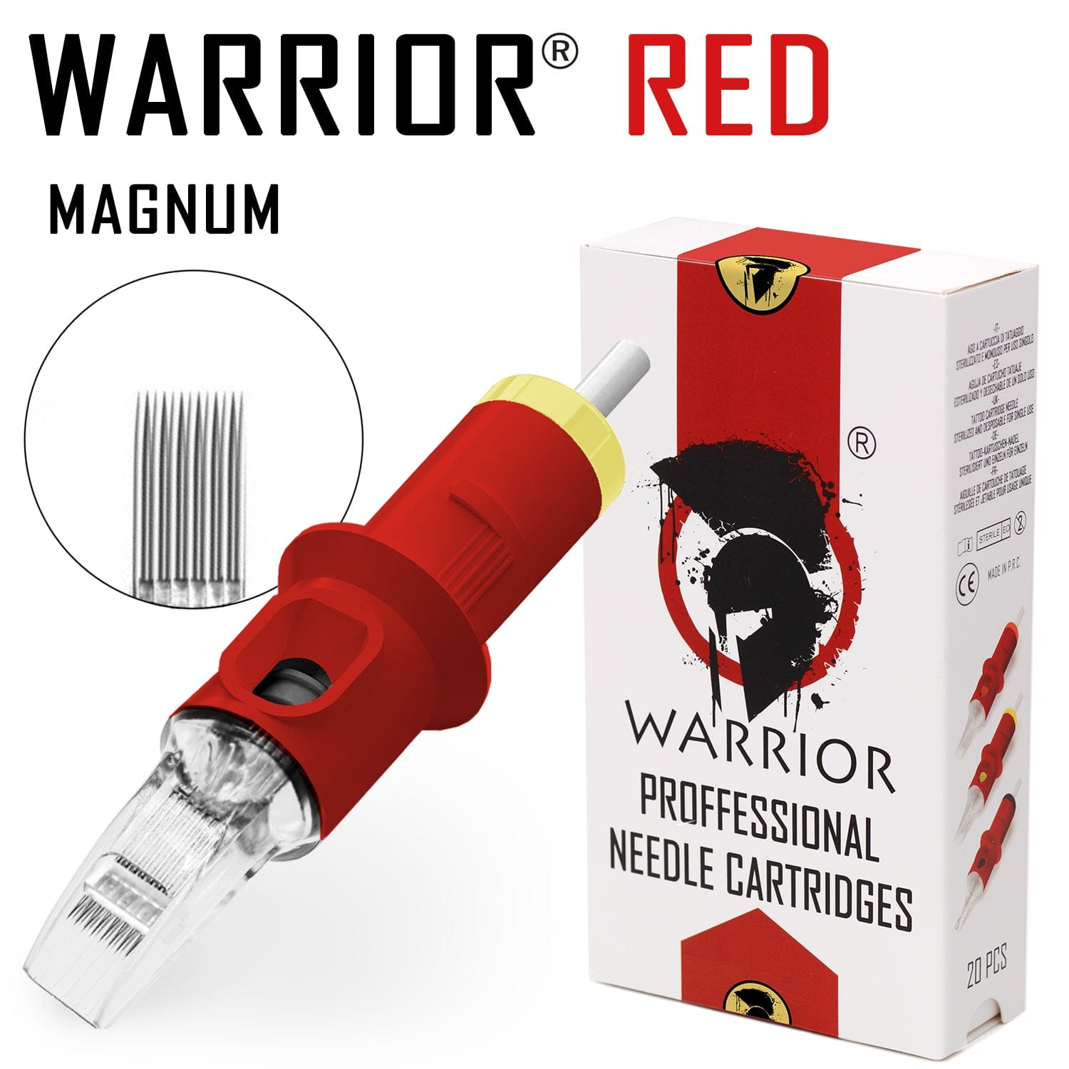 Cartucho Warrior Red Para Tatuaggio Magnum M1 
